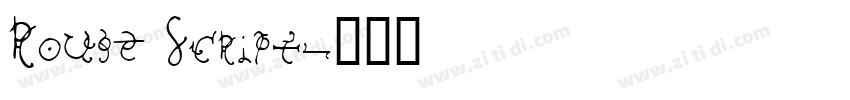 Rouge Script字体转换